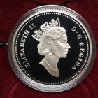 1992 Canada Silver Proof Dollar Stagecoach Service Ogp