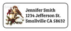 30 Christmas Bird Personalized Return Address Labels Stickers Tags