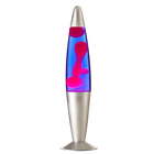 16  Pink purple Lava Motion Volcano Lamp  Pink Wax In Purple Liquid  Silver 
