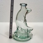 Vintage Glass Man In Moon With Angel 6 5  Celestial Decanter Clear Bottle
