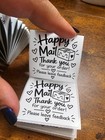 Thank You - Happy Mail Thermal Printed Stickers Labels 2x2 In 120 Total