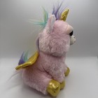 Feisty Pets Ali Cornball The Pink Gold Unicorn 10  Plush Rainbow Hair Tag Rare