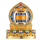 5  12cm Microfilm Mantras Solar Energy Prayer Wheel Car Decoration