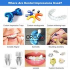 Dental Impression Material Hydrophilic Firmer Putty Upper   Lower Tray Silicone