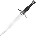 14 5  Ornate Black Fixed Blade Knife Medieval Dagger Short Sword W  Scabbard
