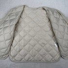 Uniqlo Kids Quilted Liner Jacket Cream Beige 11-12 458886 Onion Quilt Pockets