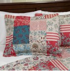 Lavish Home Mallory Classic Patchwork 3 Piece Quilt Set-full queen  Multicolor