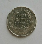 Chile Coin 20 Centavos 1920 Silver  400 3gr  21mm