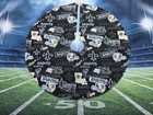 Handmade Mini 19  Christmas Tree Skirt Nfl Football New Orleans Saints Masks