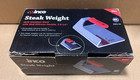 Winco Sws-74 Steak Weight 7 5 X 4 In 18 8 Stainless Steel With Red Silicone