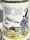 Antique German Regimental Beer Stein Bavarian Airship Battalion Zeppelin 1900s
