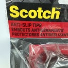 Scotch Chair Tips Sp605-na  Black Rubber 1-1 8-in 4 pk  138 