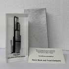 Nib Vtg 1970s Sears Tower Bank   Trust Acrylic Lucite Paperweight   Original Box