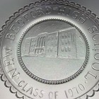 New Bedford Ma High School Class Of 1970 Massachusetts Pairpoint Glass Cup Plate