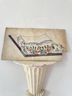 Rare 1700 s 18th Textile Drawing Antique French Gouache Vest Design Figural Lyo