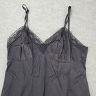 Vanity Fair Slip Lace Trim Nylon Black Adjustable Straps Knee Length Size 38
