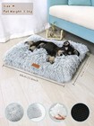 Super Soft Pet Bed Dog Cat Calming Nest Washable Round For Medium Small Dog Cat