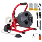 Electric Drain Cleaner Machine 50ft Sewer Snake Auto Feed Pipe Unclogger Tool