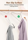 Ivory Velvet Hangers 50 Pack - Non Slip Felt Hangers Closet Essentials  Premi   