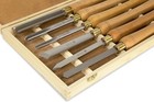 6-piece Artisan Chisel Set With 6-inch Steel Blades   10-inch Beech Handles