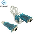 3ft Translucent Usb 2 0 To Db9 Rs232 Serial Converter 9 Pin Adapter Cable Pda