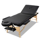 3 Fold Portable Massage Table Lash Bed Spa Beauty Tattoo Facial Bed Adjustable