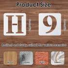 36 Pcs 4 Inch Letter And Number Stencils  Reusable Plastic Alphabet Spray Paint