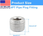 5 Pcs 1 8  Npt Male Thread Pipe Fitting With Tape - 304 Stainless Steel Internal