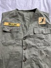 Vintage 1950   s Hbt Korean War Custom Fly Fishing Vest Military Herringbone