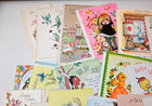 Vintage Lot Of 1960   s Unused Get Well And Birthday Greeting Cards 20 Cards