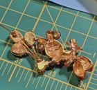 Vintage Disney Napier Signed Minnie Mouse Balloon Gold Tone Enamel Brooch Pin