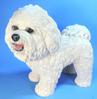 Danbury Mint Bichon Frise Dog Figurine  mint  8 75  Long