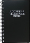 Address And Telephone Book  Black  8 X 5 Inches For Organizing Names  Address   