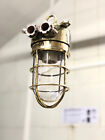 Set Of 2 Original Dae Yang Vintage Old Marine Brass Ship Hanging Light With Hook