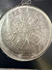 1887 Great Britain Double Florin Four Shillings Queen Victoria Silver Coin