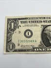 1969  1 Dollar Bill Error Note