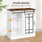Storage Cabinet W  Led Lights - 5 Drawers  2 Adjustable Shelves   Glass Doors