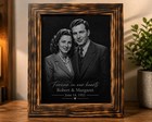 Old Photo Restoration Gift Custom Family Portrait Laser Engraving Memorial Keeps