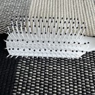 Vintage Estee Lauder Hair Brush Ball Tipped 6 5  Travel Purse White Plastic Mini