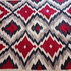 Antique Navajo Rug Ganado Or Red Mesa Red Black Gray 56x35