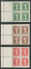  oos  Canada  bk31b Mnh Booklet 1937 Blue Type I  231a-233a English 