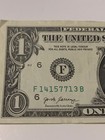 Ink Smear Error Wet Ink Transfer Misprint One Dollar Fancy Bill Series 2017 Rare