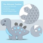 Best Baby Teething Toys Dinosaur Teether Pain Relief Toy With One Piece Design