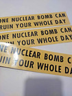 Back To The Future - Prop Doc   s Van  nuclear Bomb  Bumper Sticker   Car Decal X3