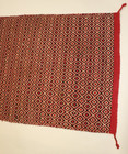 Fine Navajo Optical Twill-woven Navajo Double Saddle Blanket 62  X 30 
