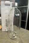 Aarke Glass Water Bottle For Carbonator Pro 850ml Clear W  Silver Cap  1 