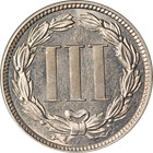 1881 Three  3  Cent Nickel - Choice