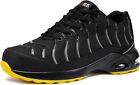 Larnmern Steel Toe Work Shoes Men Women Air Cushion  Slip-resistant Safety Sneak