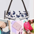 2 Pcs Pu Leather Handbag Handles With Rivets Tote Purse Replacement Strap Bag   