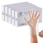 Pcs Plastic Food Safe Gloves  Disposable Gloves For Restaurant Small 1000